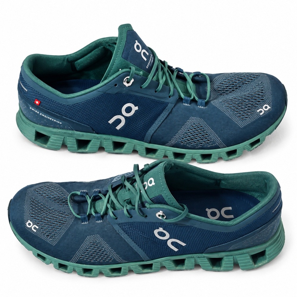 On Cloud Running Cloudsurfer Men 10 Teal Storm Tide CloudTec Swiss Shoes